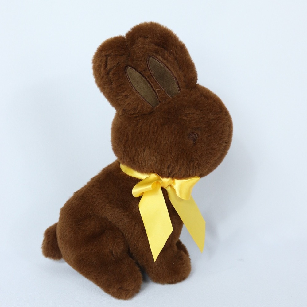 Easter Plush Bunny 11" Chocolate Scented Rabbit‎ Plush with Bow Stuffed Animal